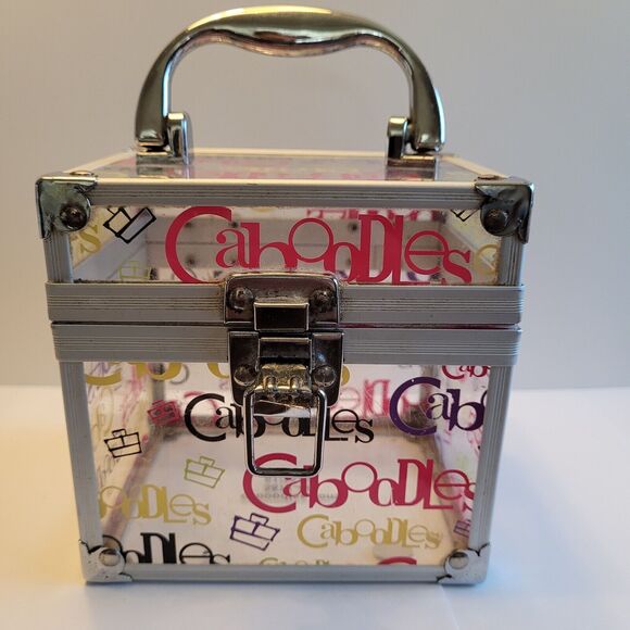 VTG Caboodles Acrylic Clear Case Small. 4"x5"  Spell Out - Picture 1 of 15